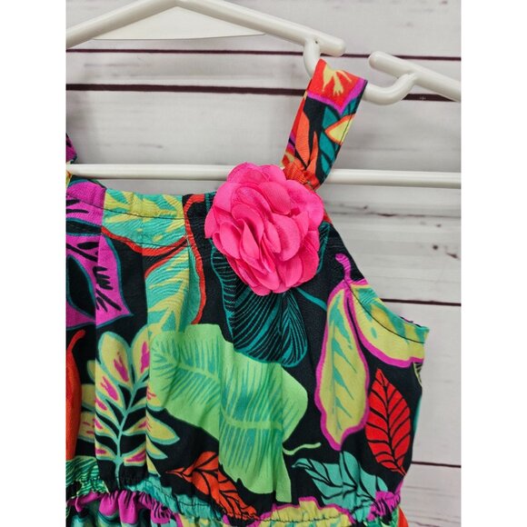 Cherokee Girls Floral Safari Spaghetti Strap‎ Sundress size 3T - Picture 4 of 9